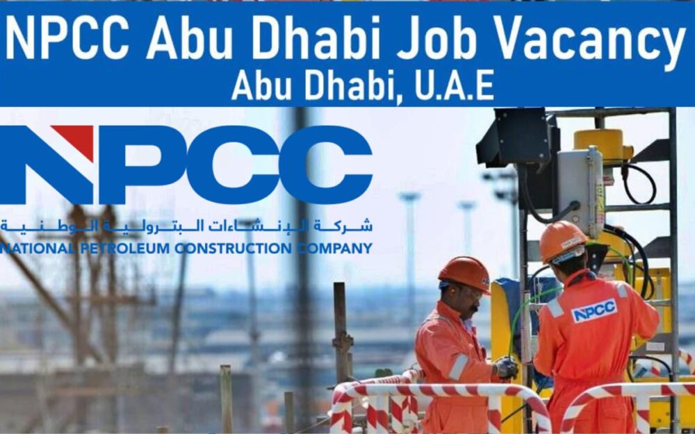 NPCC Abu Dhabi Jobs: National Petroleum Construction Company